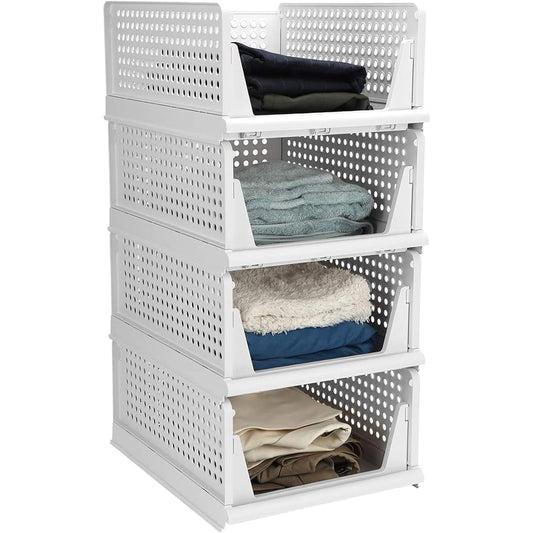 Collapsible Sliding Drawer For Cloth Organizer 4 Layer