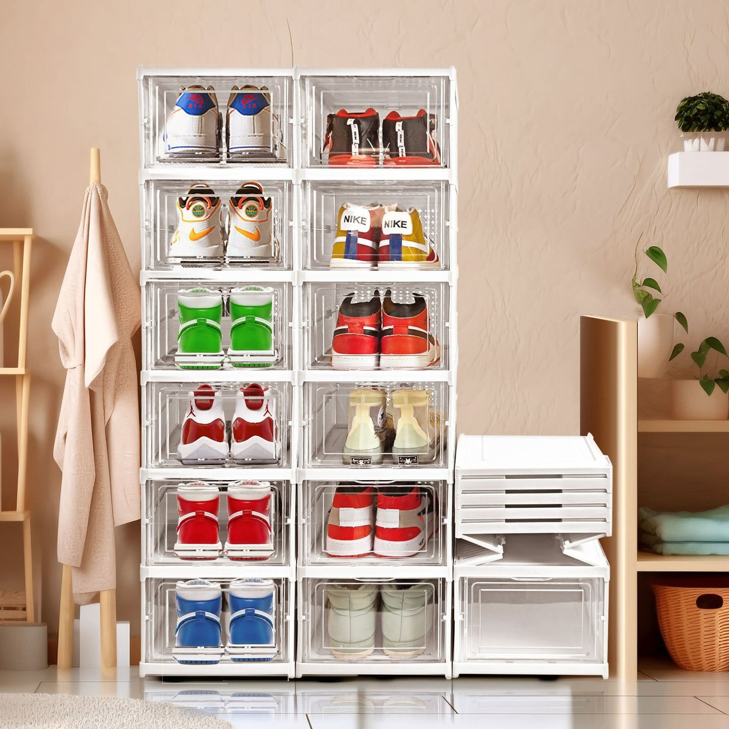 Collapsible Shoe Rack & Organizer Set of 6-Tier